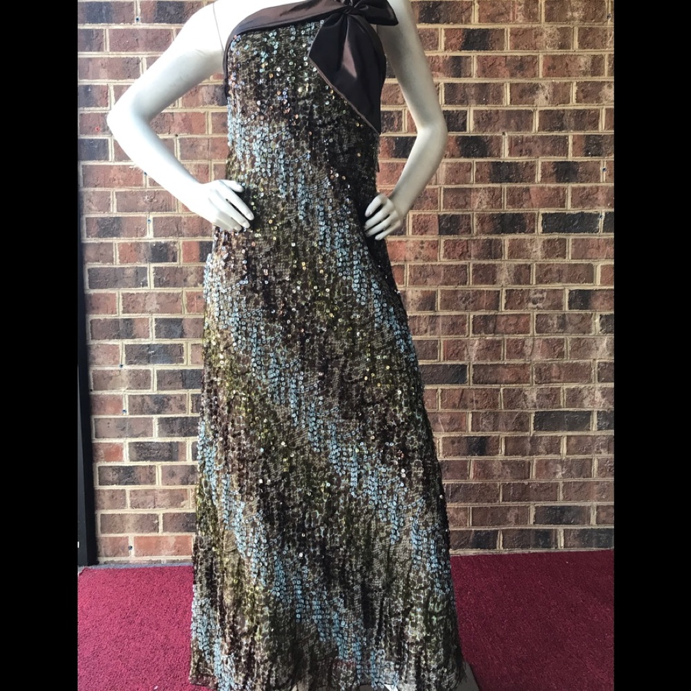 Lourdes Chavez Silk cocktail evening gown size 6